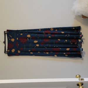 Lularoe floral maxi skirt, size small